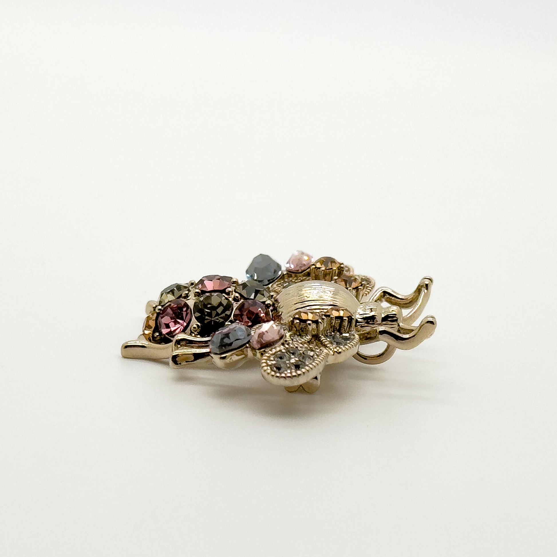 Vintage Bee Brooch Copper Zircon Retro Pendant Dual-Purpose Accessory