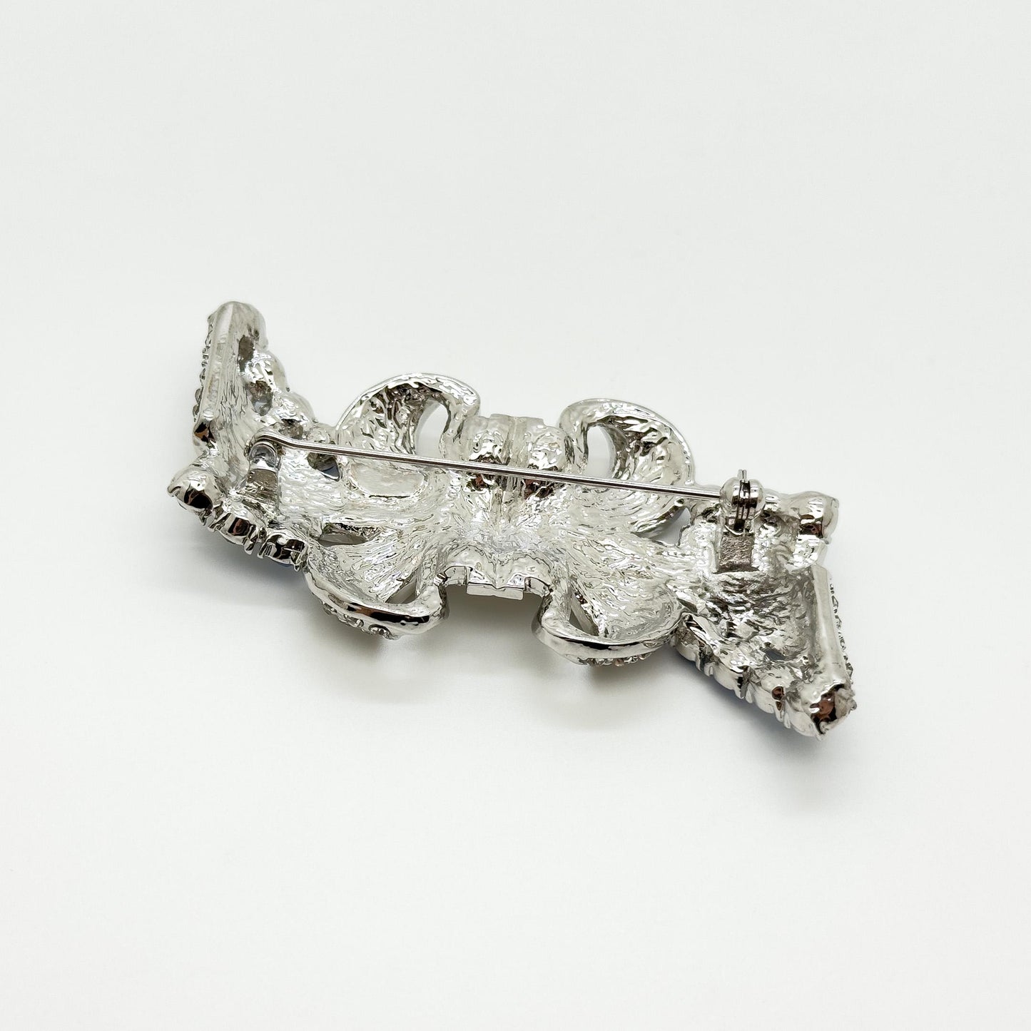 Vintage French Rhinestone Bow Brooch – Copper Glass Gift