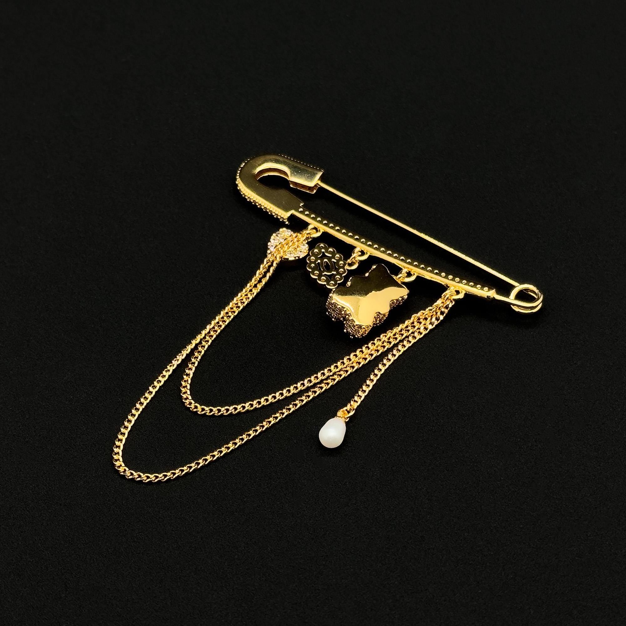 "Génie" | Art Deco Geometric Symmetry Crystal Brooch
