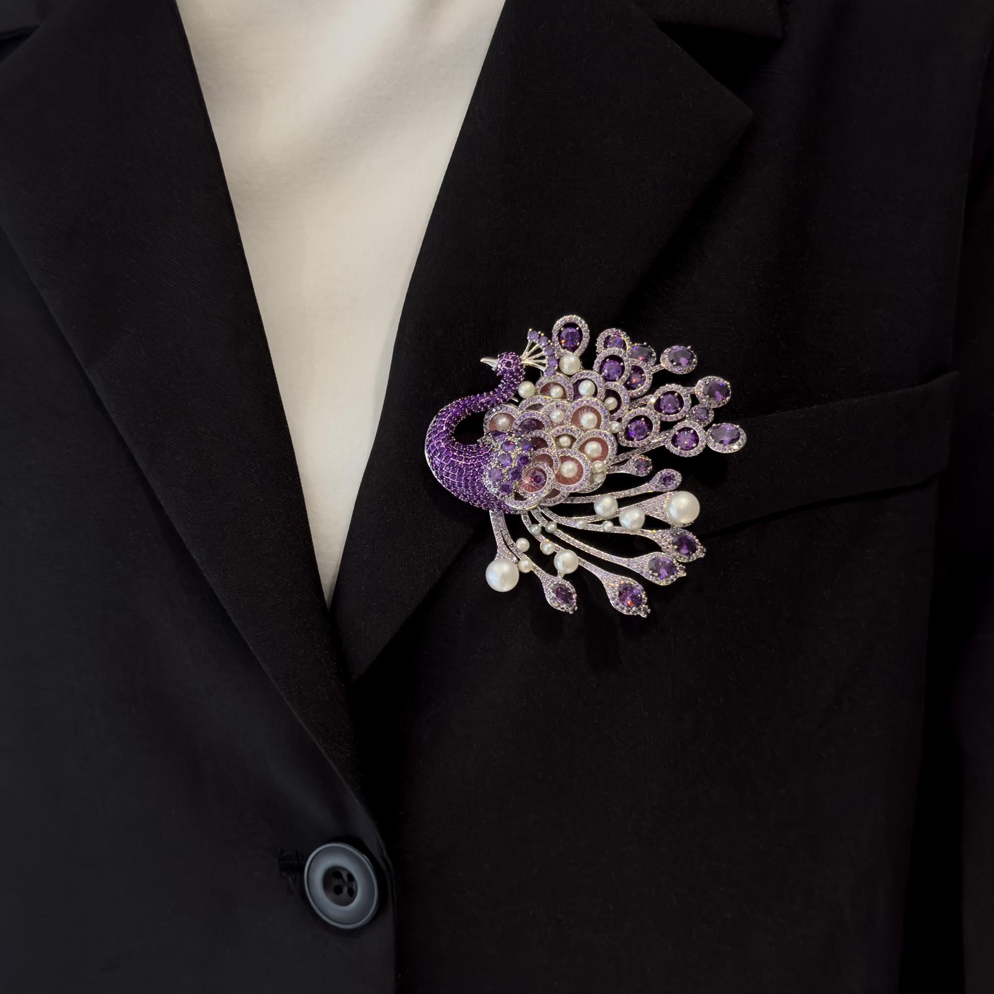 "Radiant Totem Brooch 2" | Art Deco Geometric Symmetry Statement Brooch