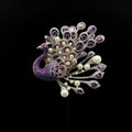 "Radiant Totem Brooch 2" | Art Deco Geometric Symmetry Statement Brooch