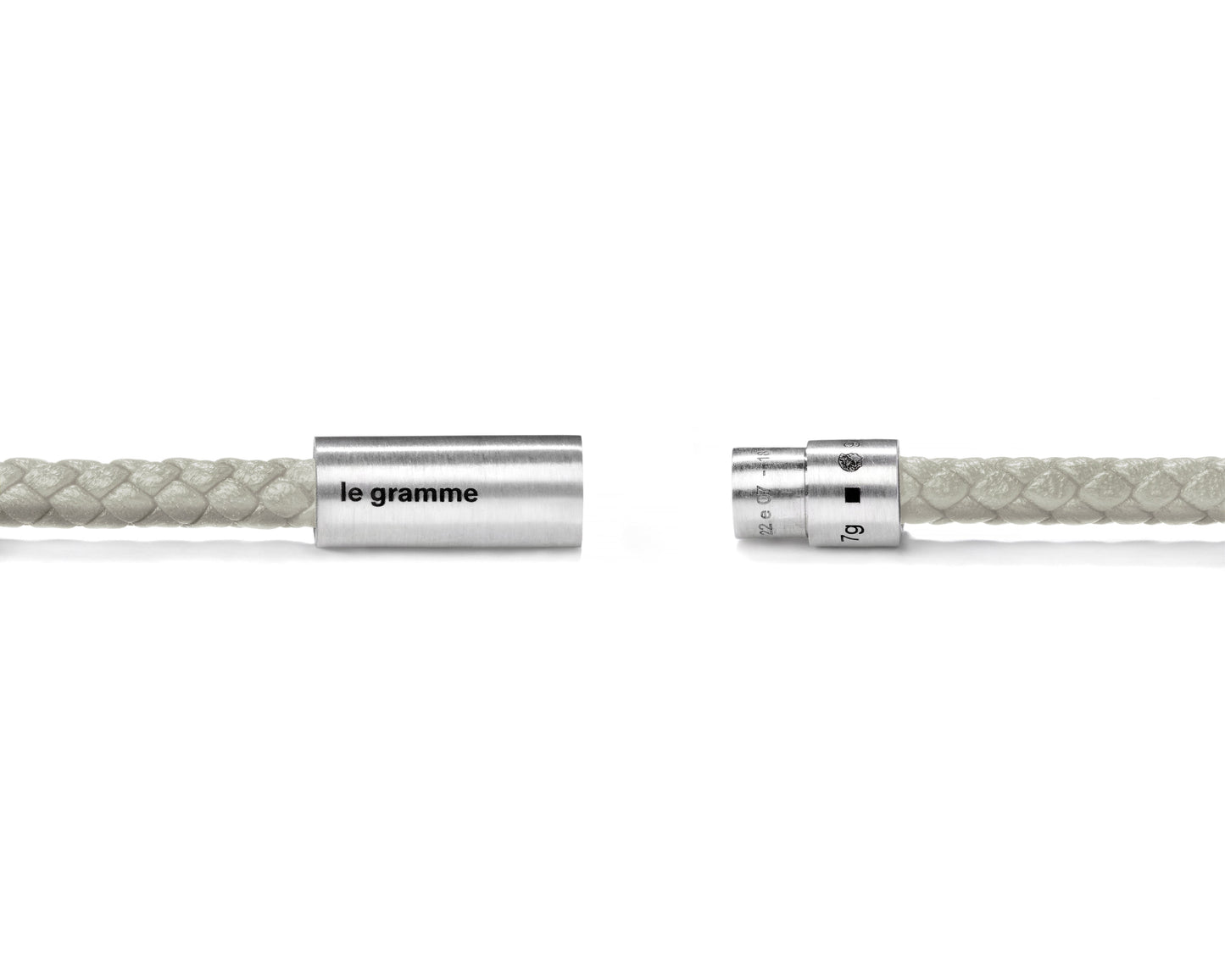 beige leather cable bracelet le 7g