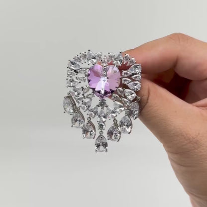 Luxury Exquisite Heart  Pendant  Brooch