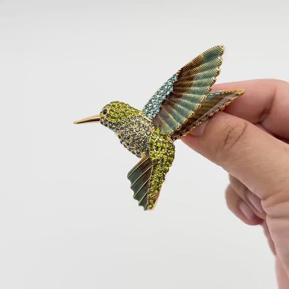Dancing Hummingbird Brooch