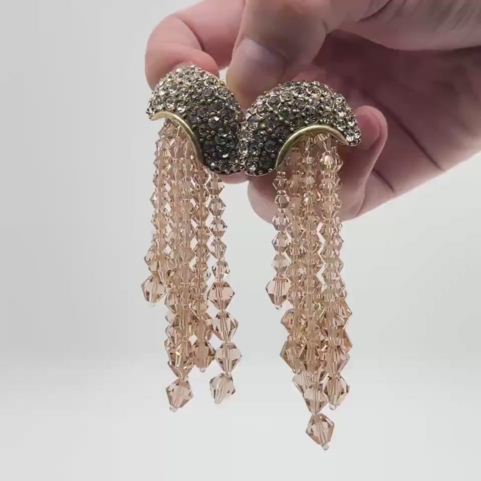 Jellyfish Glow Chandelier Drops Earrings