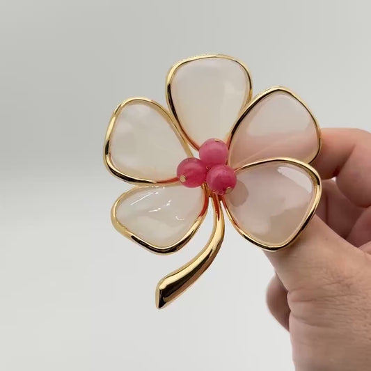 French Chic Floral Brooch