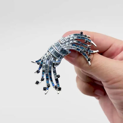 Luxury Gradient Glass Brooch