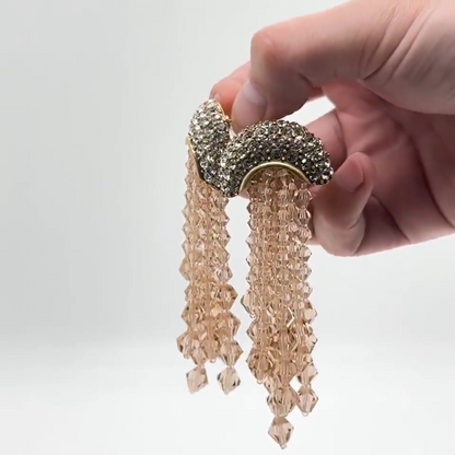 Champagne Jellyfish Drop Earrings